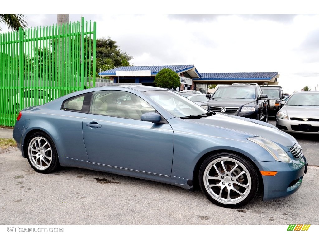 2005 G 35 Coupe - Lakeshore Slate Blue / Wheat photo #26