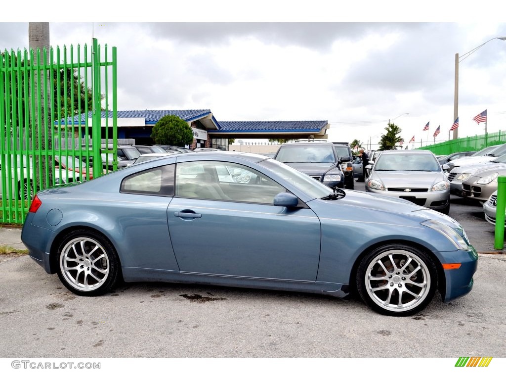 2005 G 35 Coupe - Lakeshore Slate Blue / Wheat photo #27