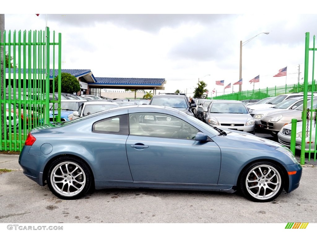 2005 G 35 Coupe - Lakeshore Slate Blue / Wheat photo #28