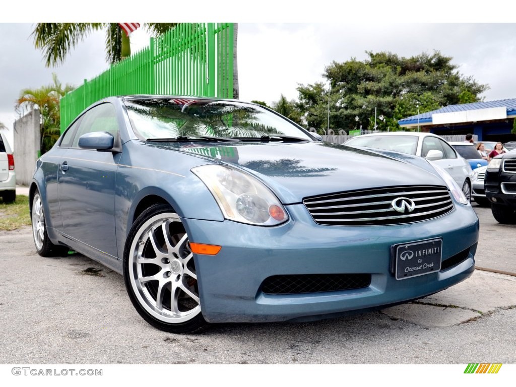 2005 G 35 Coupe - Lakeshore Slate Blue / Wheat photo #46