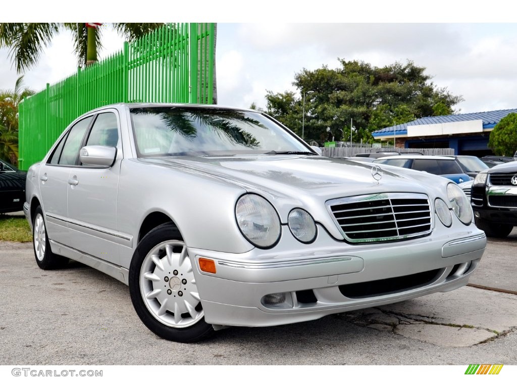 2001 E 320 Sedan - Brilliant Silver Metallic / Ash photo #1