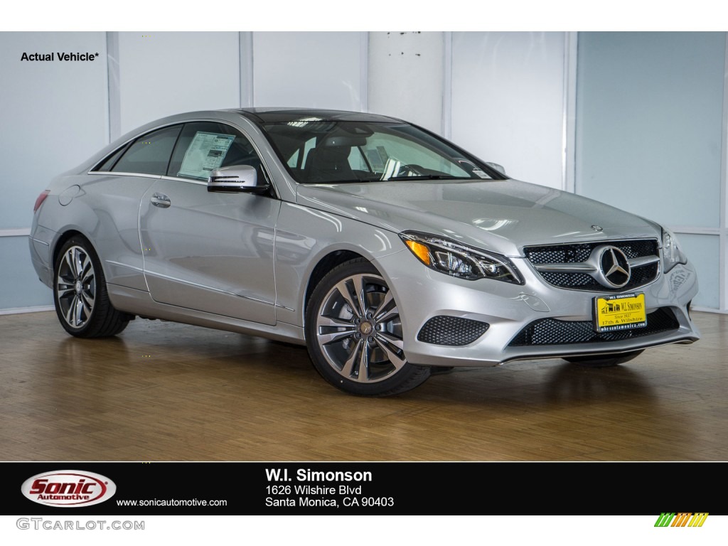 2016 E 400 Coupe - Iridium Silver Metallic / Crystal Grey/Black photo #1