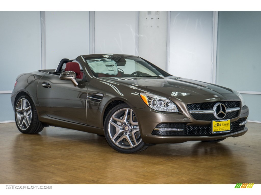 2016 SLK 300 Roadster - Indium Grey Metallic / Bengal Red/Black photo #12
