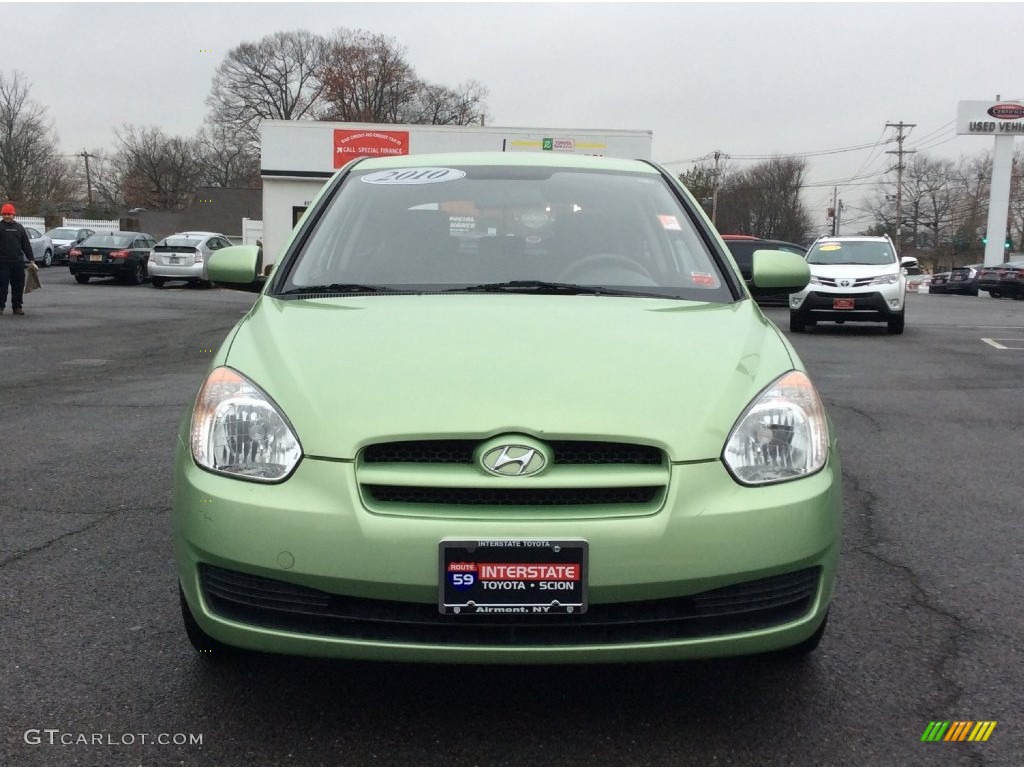 2010 Accent GS 3 Door - Apple Green / Black photo #2