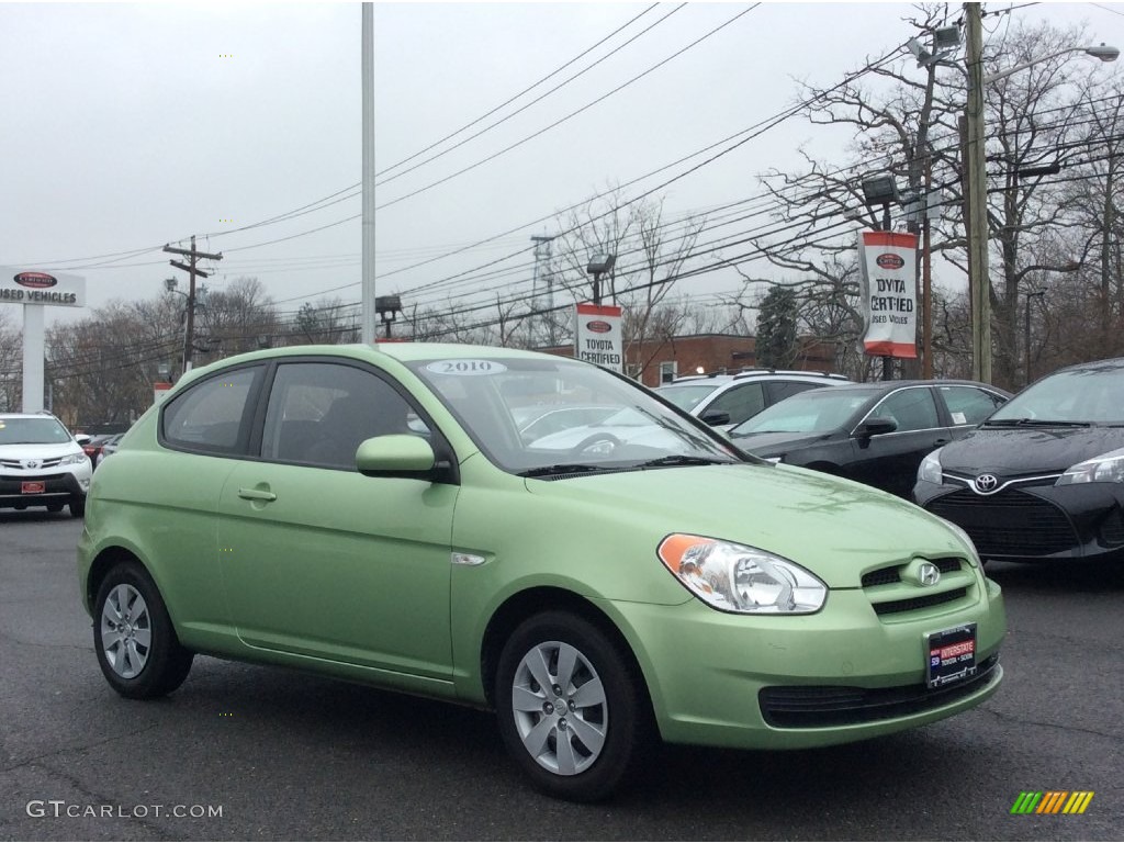 2010 Accent GS 3 Door - Apple Green / Black photo #3