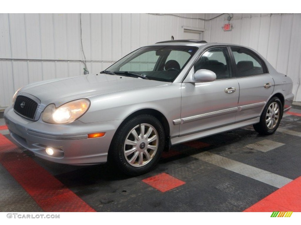 2003 Sonata GLS V6 - Brilliant Silver Metallic / Beige photo #2