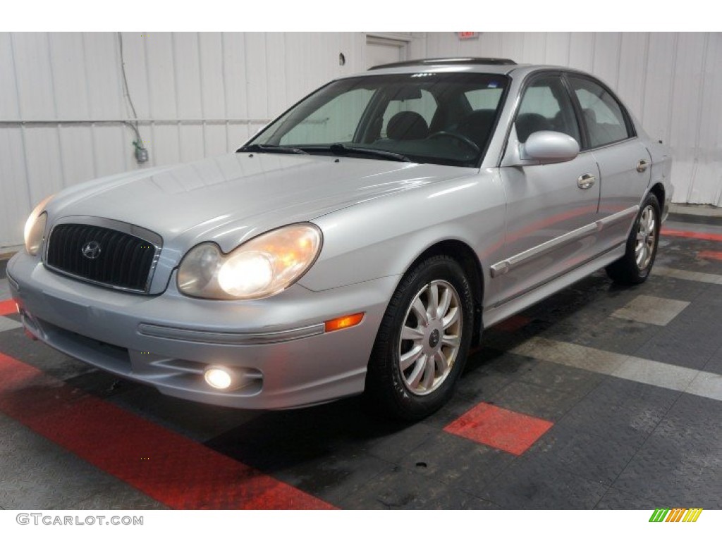2003 Sonata GLS V6 - Brilliant Silver Metallic / Beige photo #3