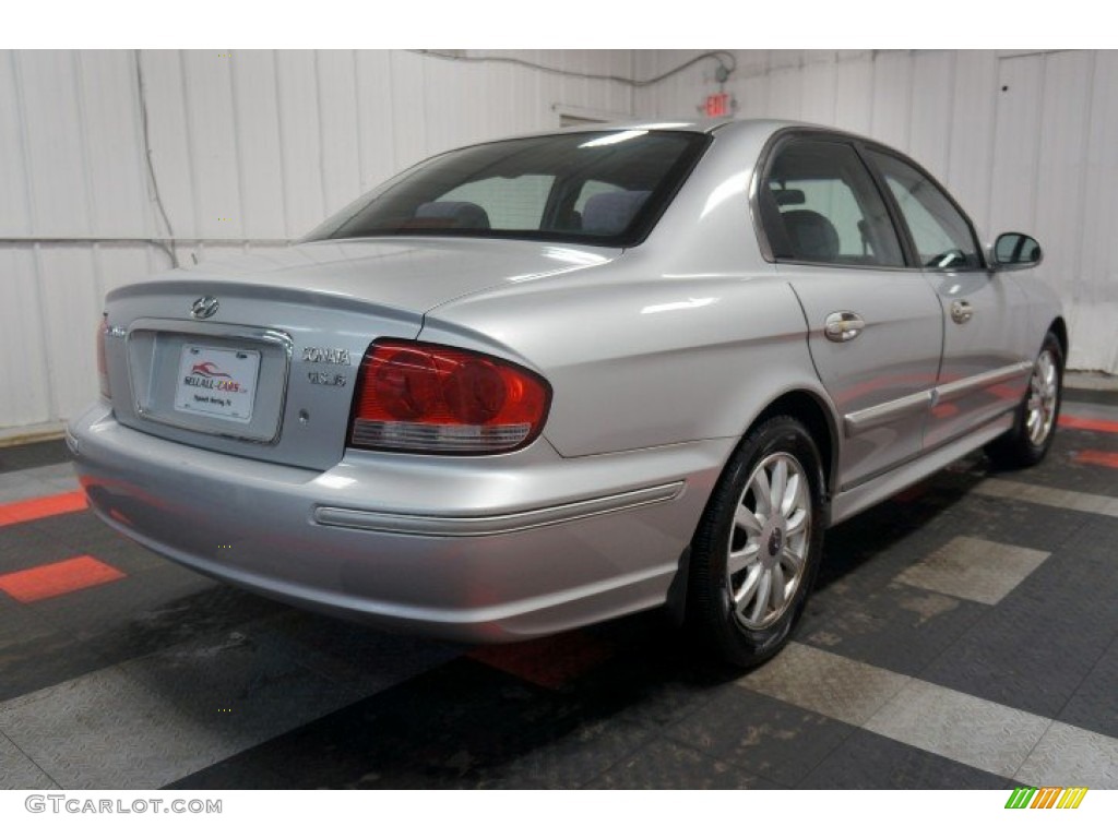 2003 Sonata GLS V6 - Brilliant Silver Metallic / Beige photo #8