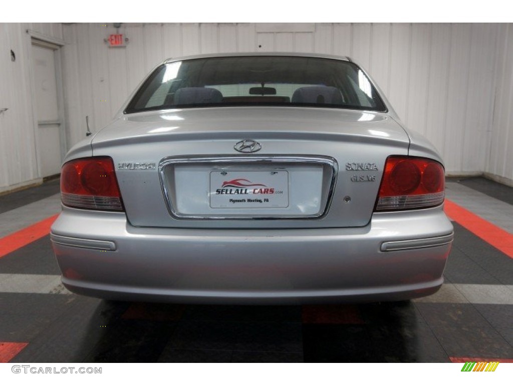 2003 Sonata GLS V6 - Brilliant Silver Metallic / Beige photo #9