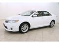 2013 Super White Toyota Camry XLE V6  photo #3