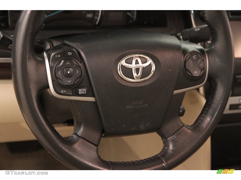2013 Camry XLE V6 - Super White / Ivory photo #6