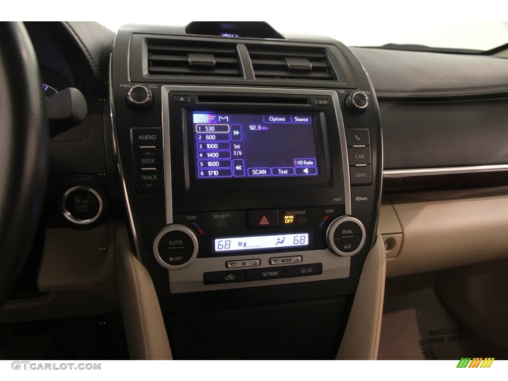 2013 Camry XLE V6 - Super White / Ivory photo #8