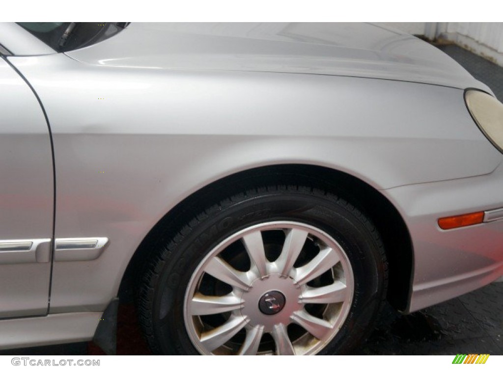 2003 Sonata GLS V6 - Brilliant Silver Metallic / Beige photo #44