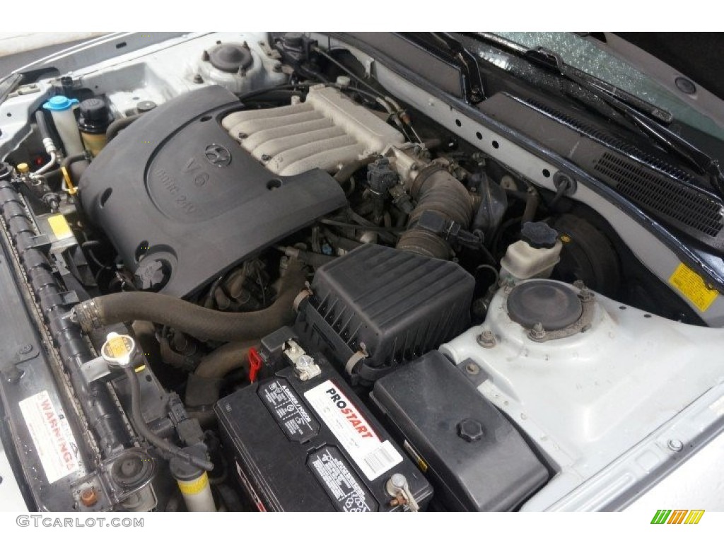 2003 Sonata GLS V6 - Brilliant Silver Metallic / Beige photo #83