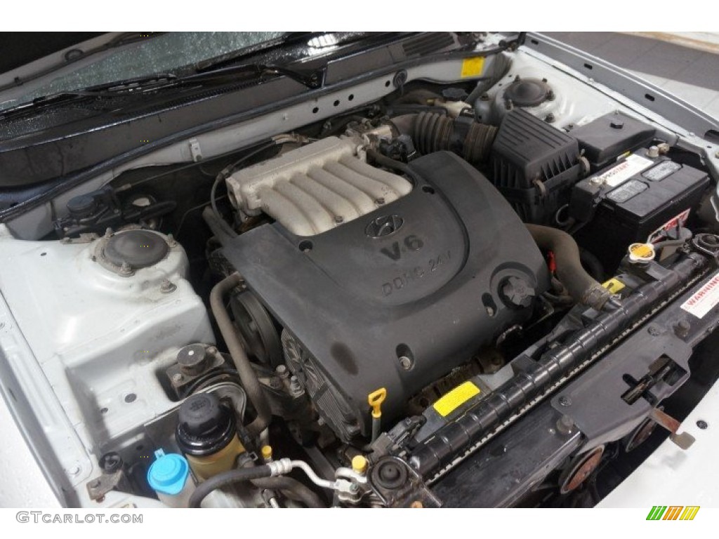 2003 Sonata GLS V6 - Brilliant Silver Metallic / Beige photo #86