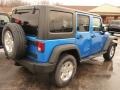 2016 Hydro Blue Pearl Jeep Wrangler Unlimited Sport 4x4  photo #2