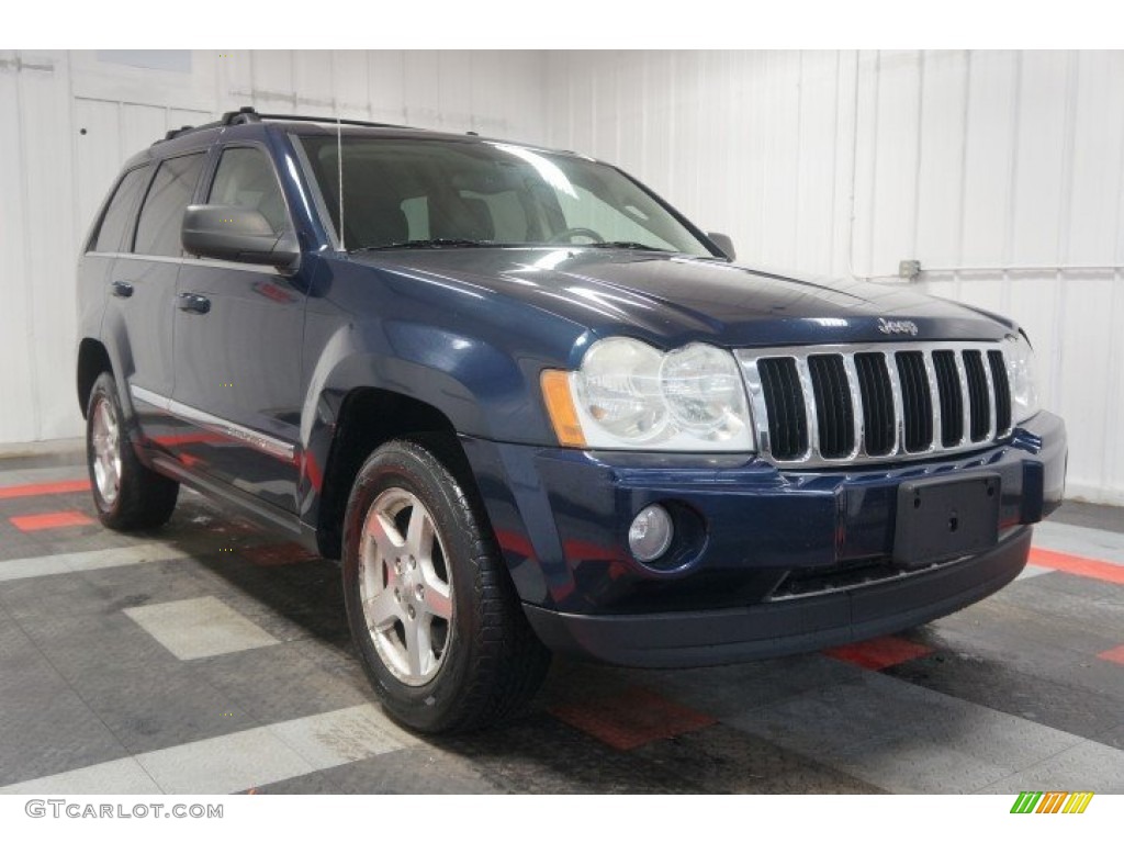 2005 Grand Cherokee Limited 4x4 - Midnight Blue Pearl / Medium Slate Gray photo #5