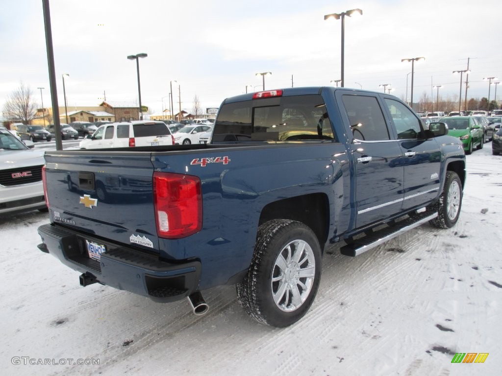 2016 Silverado 1500 High Country Crew Cab 4x4 - Deep Ocean Blue Metallic / High Country Saddle photo #6