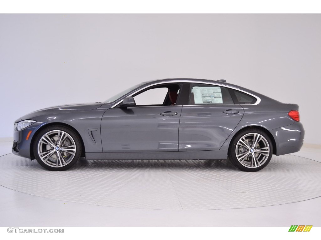 2016 4 Series 435i Gran Coupe - Mineral Grey Metallic / Coral Red photo #3