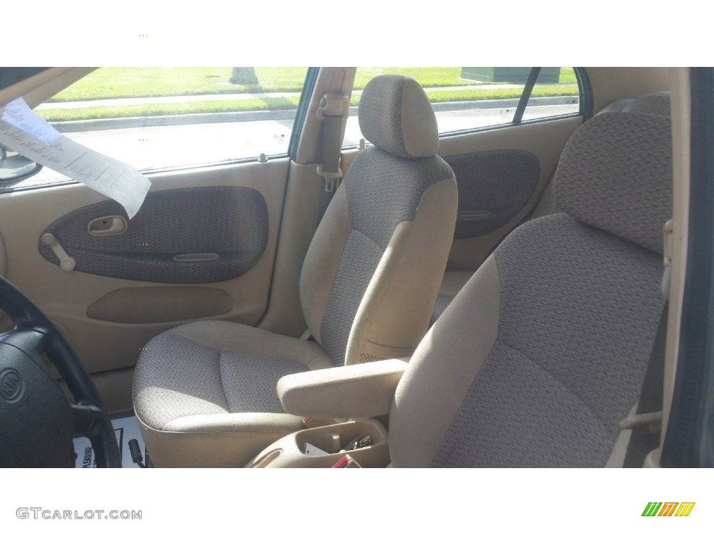 2001 Rio Sedan - Emerald Green / Beige photo #9