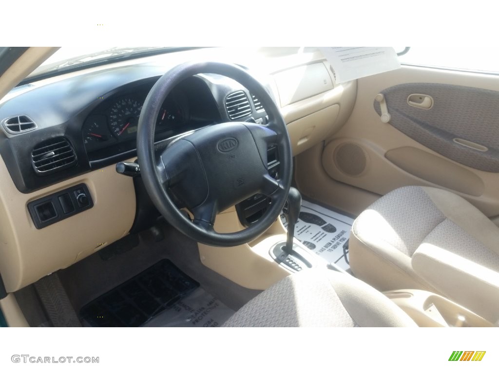 2001 Rio Sedan - Emerald Green / Beige photo #11