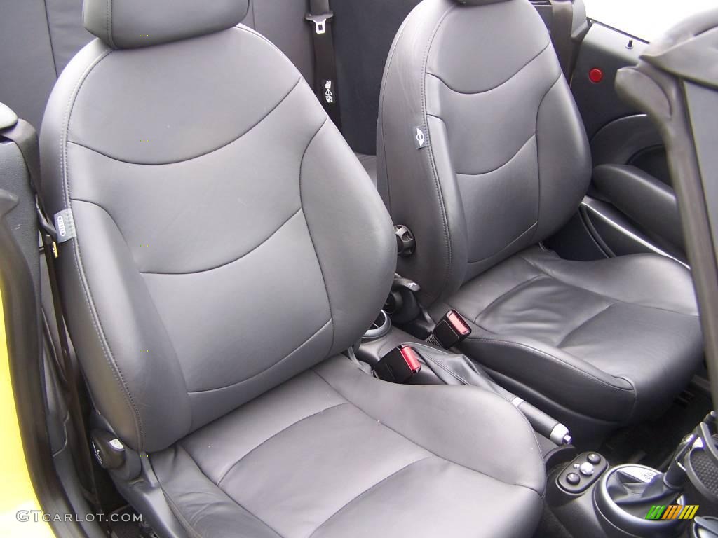 2006 Cooper Convertible - Liquid Yellow / Black/Panther Black photo #20