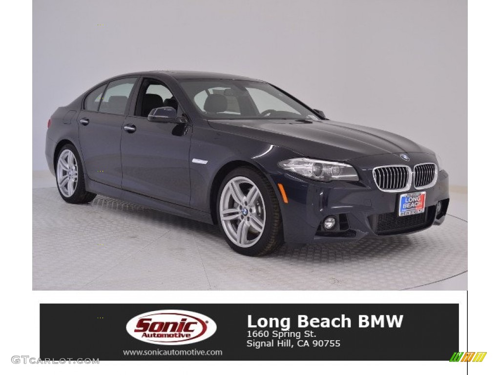 2016 5 Series 535i Sedan - Carbon Black Metallic / Black photo #1