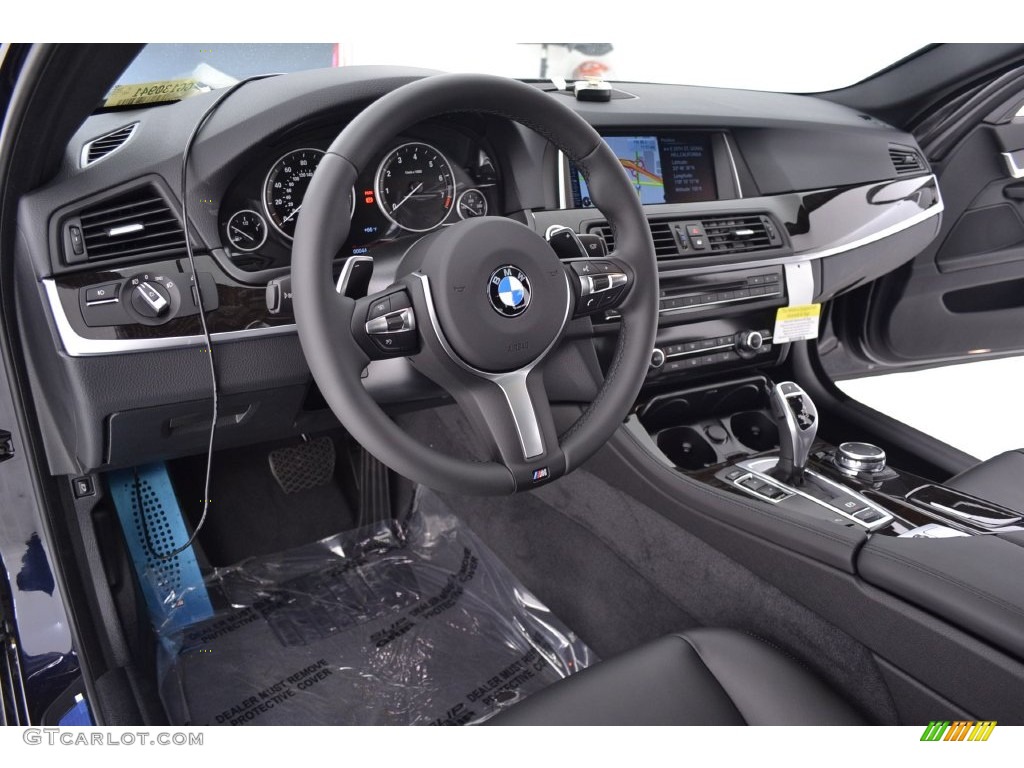 2016 5 Series 535i Sedan - Carbon Black Metallic / Black photo #7