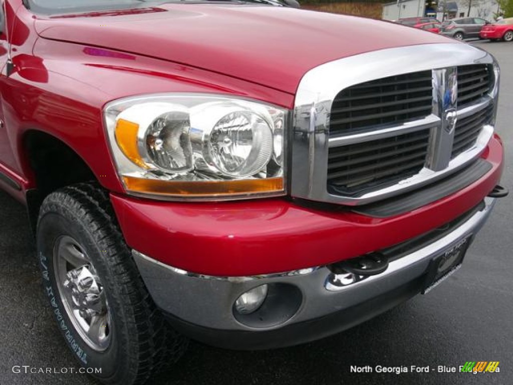 2006 Ram 1500 SLT Mega Cab 4x4 - Inferno Red Crystal Pearl / Khaki Beige photo #34