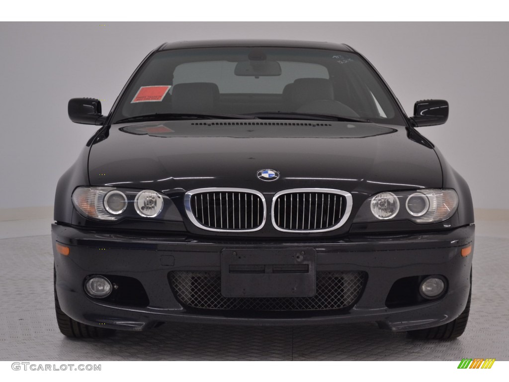 2006 3 Series 330i Coupe - Jet Black / Black photo #2
