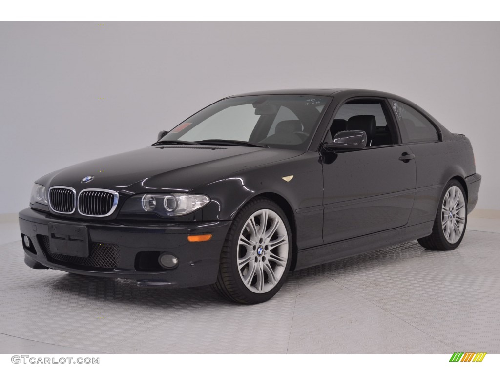 2006 3 Series 330i Coupe - Jet Black / Black photo #3