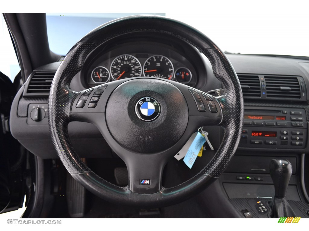 2006 3 Series 330i Coupe - Jet Black / Black photo #23