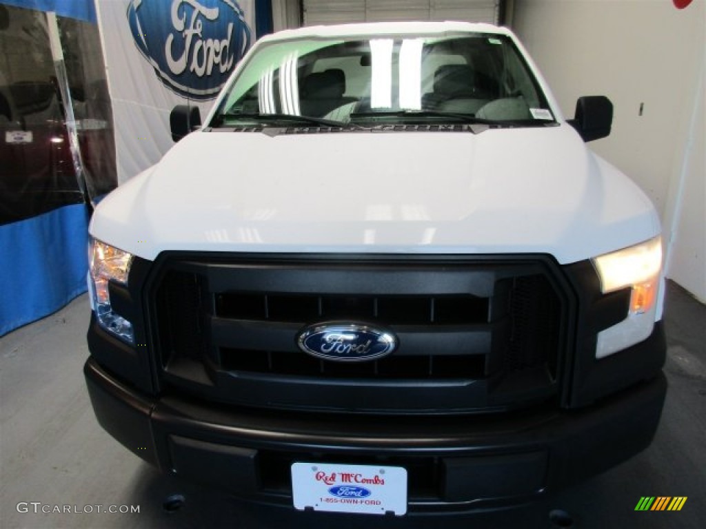 2016 F150 XL SuperCab - Oxford White / Medium Earth Gray photo #2