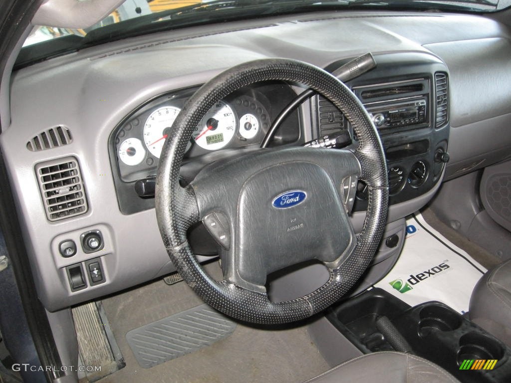 2001 Escape XLT V6 4WD - Medium Wedgewood Blue Metallic / Medium Graphite Grey photo #6