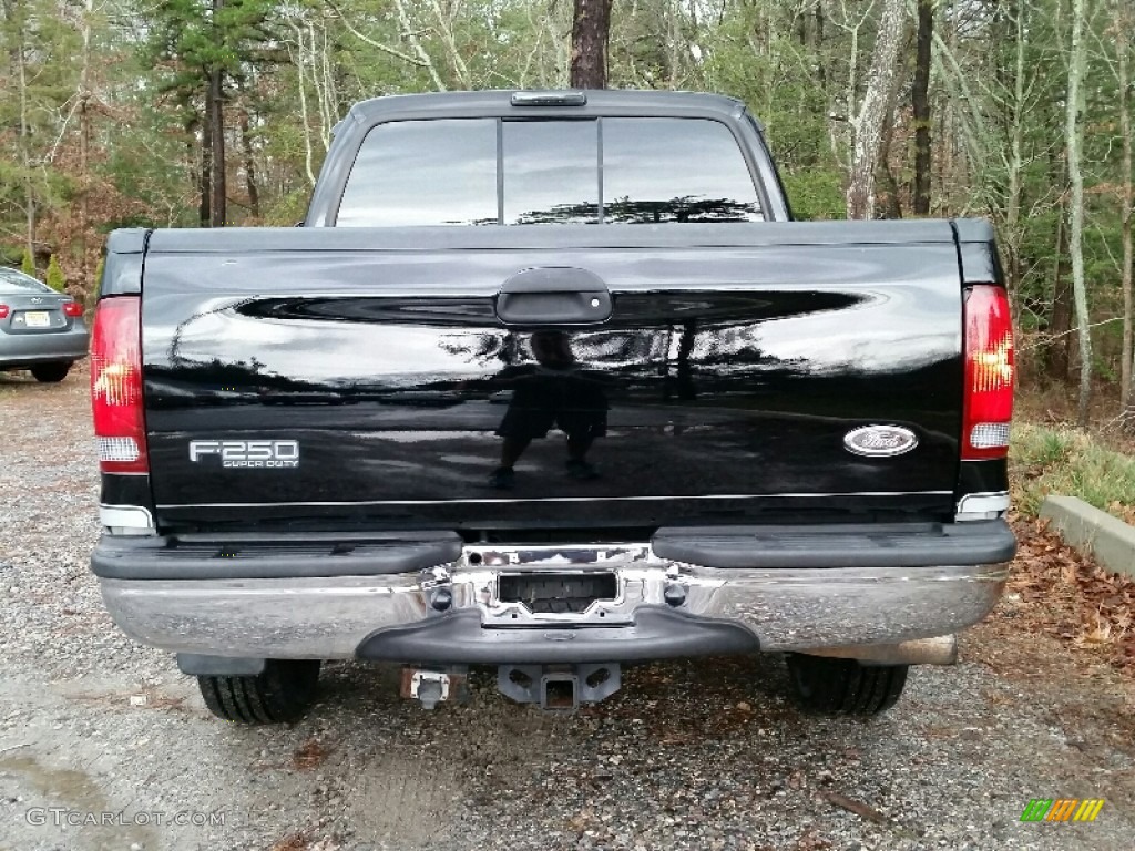 2003 F250 Super Duty Lariat SuperCab 4x4 - Black / Medium Flint Grey photo #8