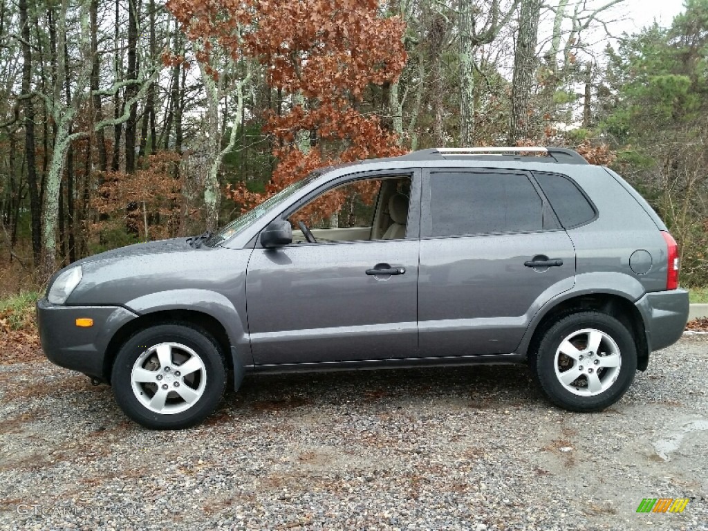 Dark Titanium Gray Metallic 2007 Hyundai Tucson GLS Exterior Photo #109641382