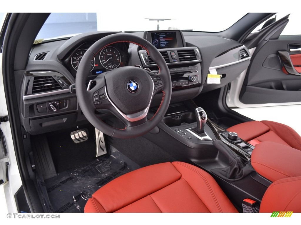Coral Red Interior 2016 BMW 2 Series 228i Convertible Photo #109643605