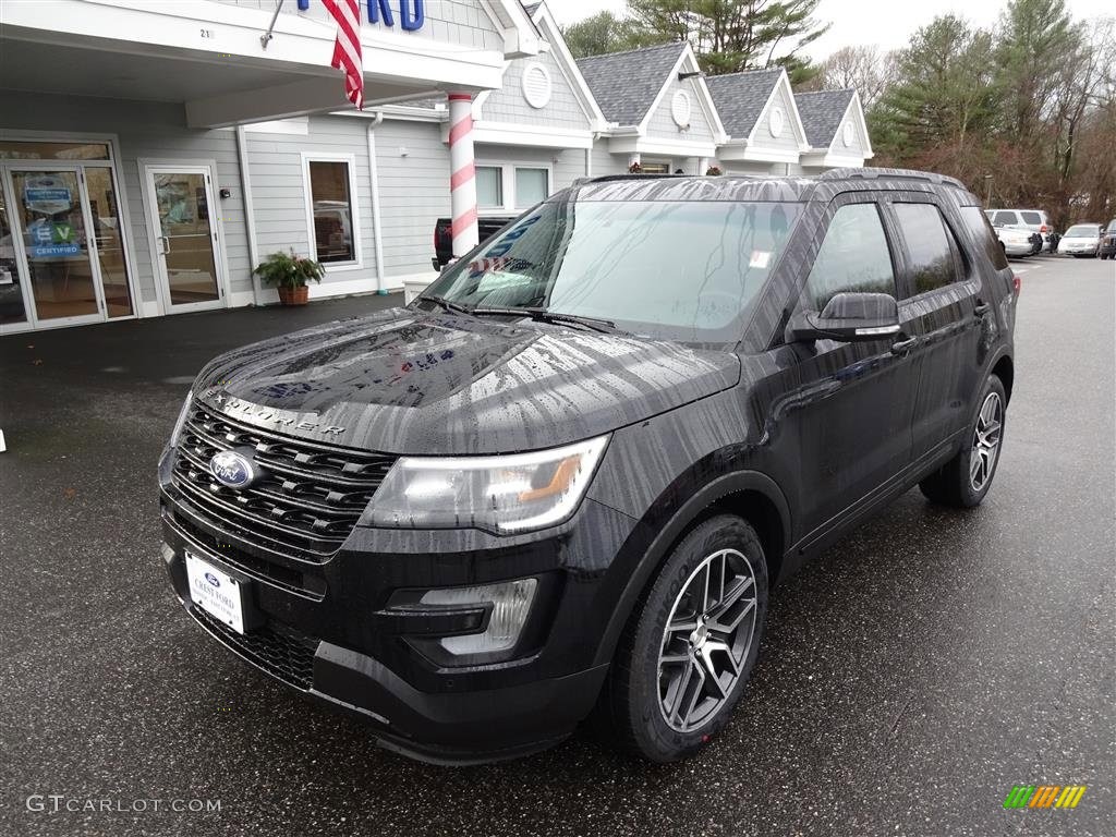 2016 Explorer Sport 4WD - Shadow Black / Ebony Black photo #3