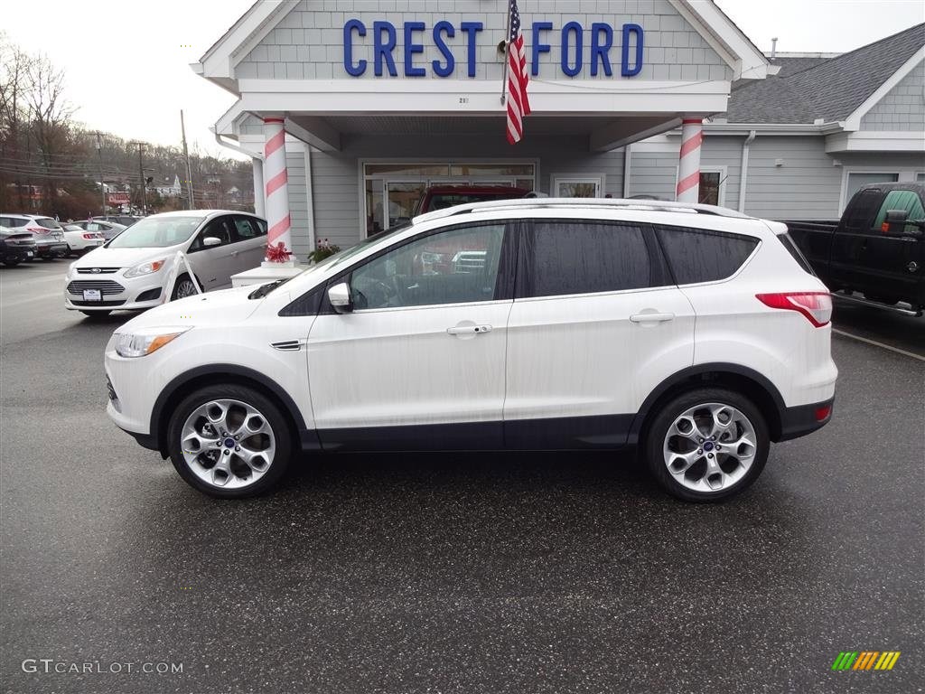 2016 Escape Titanium 4WD - White Platinum Metallic / Charcoal Black photo #4