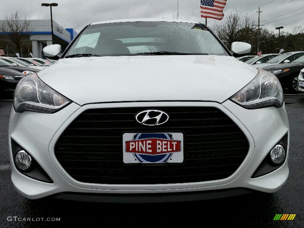 2015 Veloster Turbo - Elite White / Black/Red photo #2