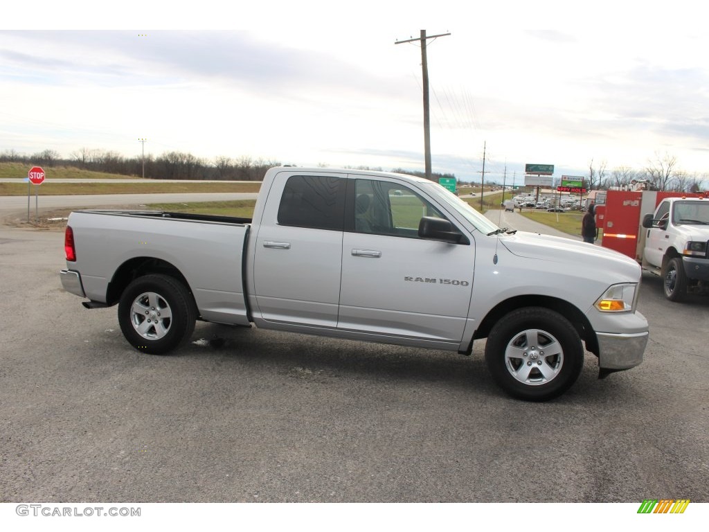 2012 Ram 1500 SLT Quad Cab - Bright Silver Metallic / Dark Slate Gray/Medium Graystone photo #5