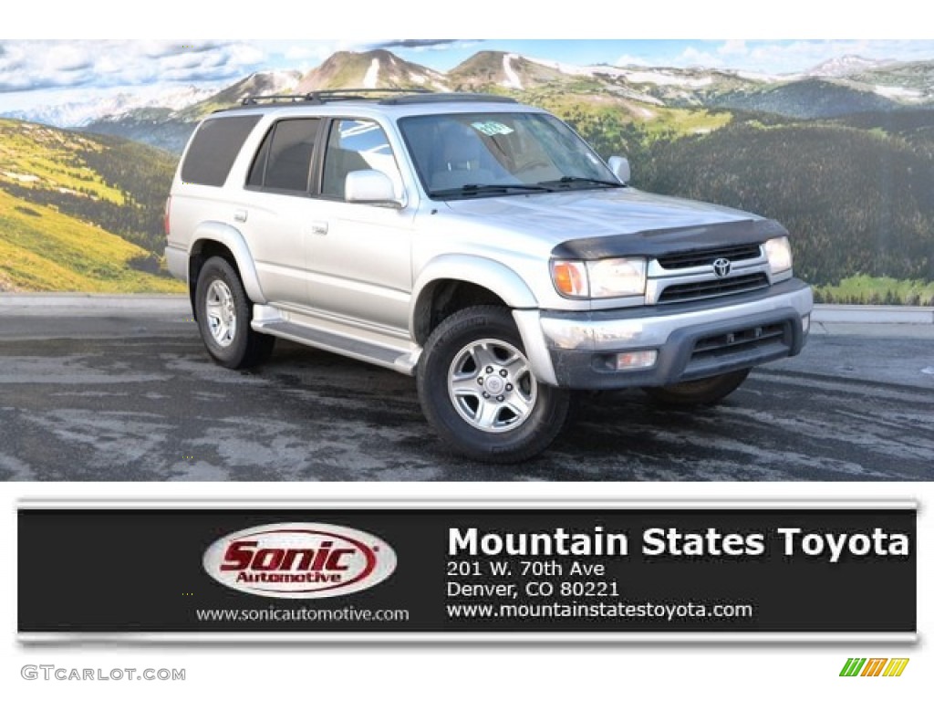 2001 4Runner SR5 4x4 - Millennium Silver Metallic / Gray photo #1