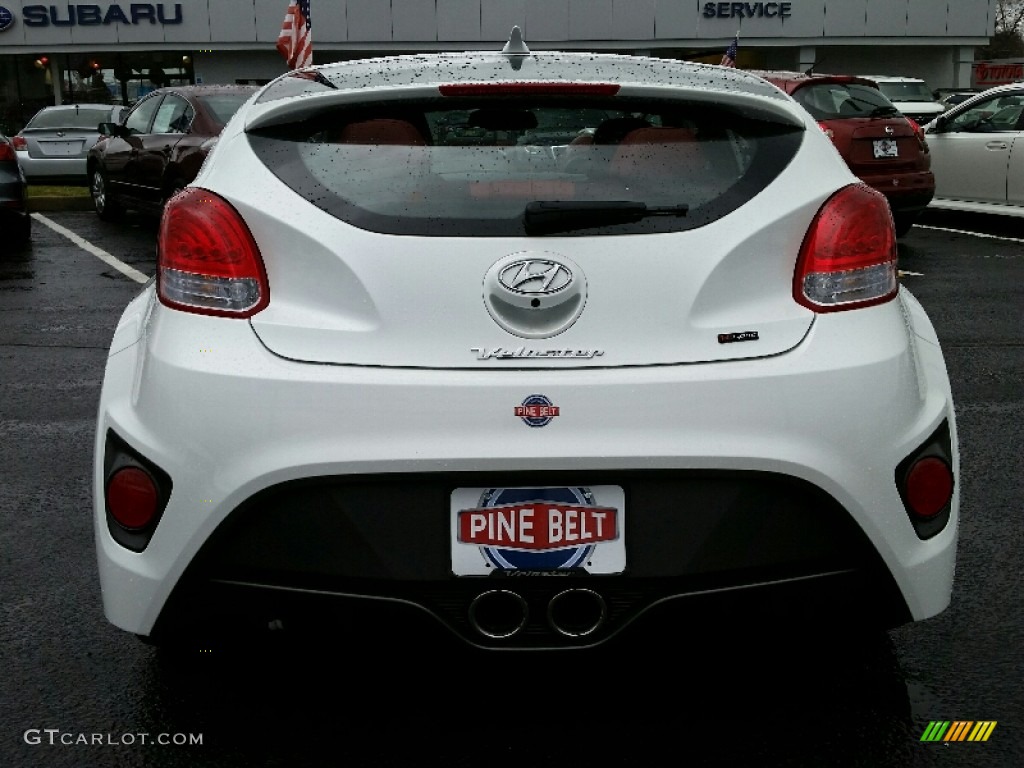 2015 Veloster Turbo - Elite White / Black/Red photo #8