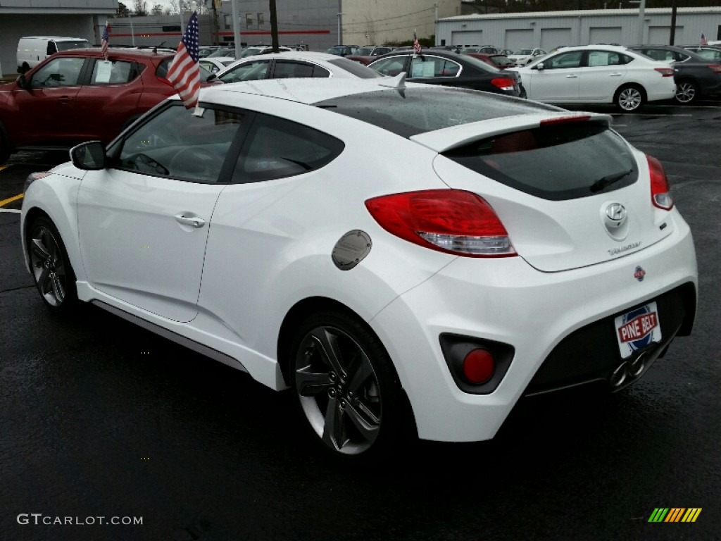 2015 Veloster Turbo - Elite White / Black/Red photo #11