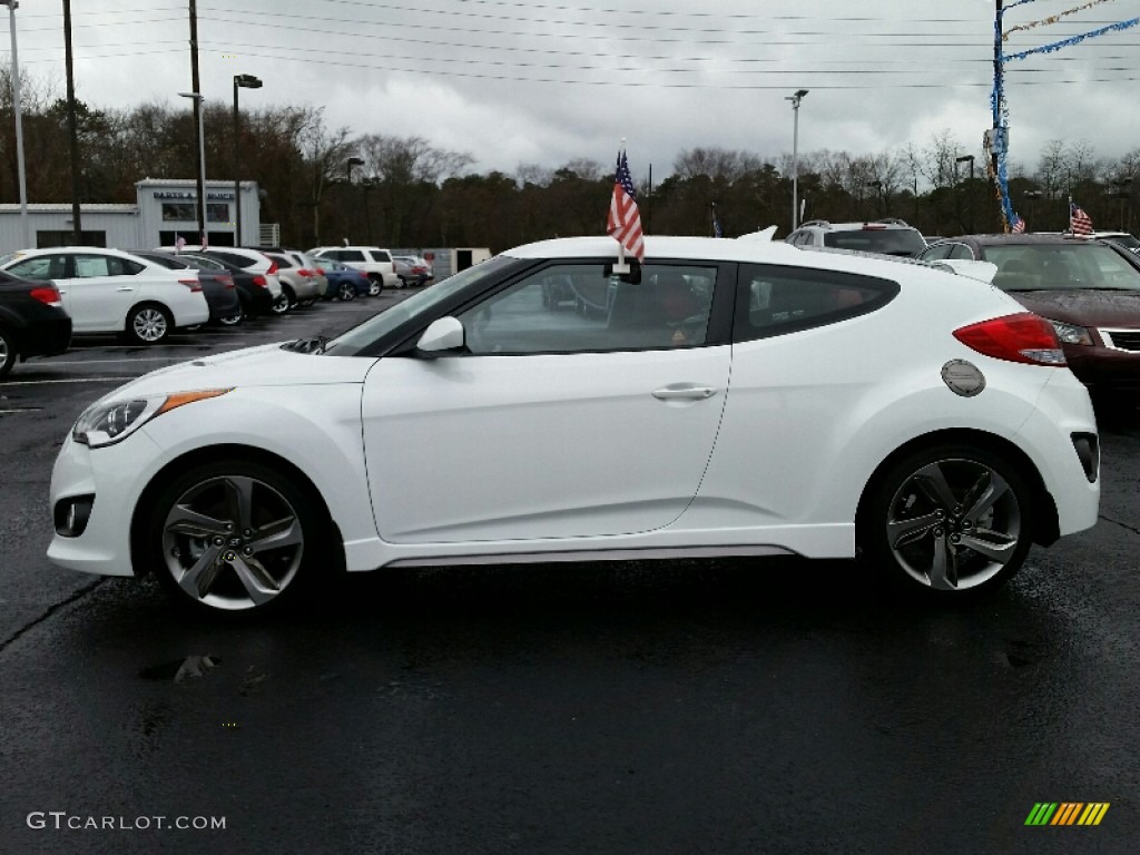 2015 Veloster Turbo - Elite White / Black/Red photo #12