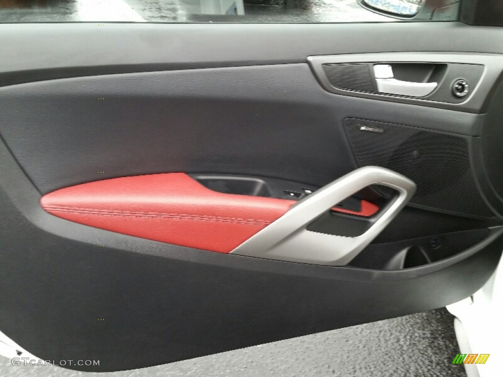 2015 Veloster Turbo - Elite White / Black/Red photo #14