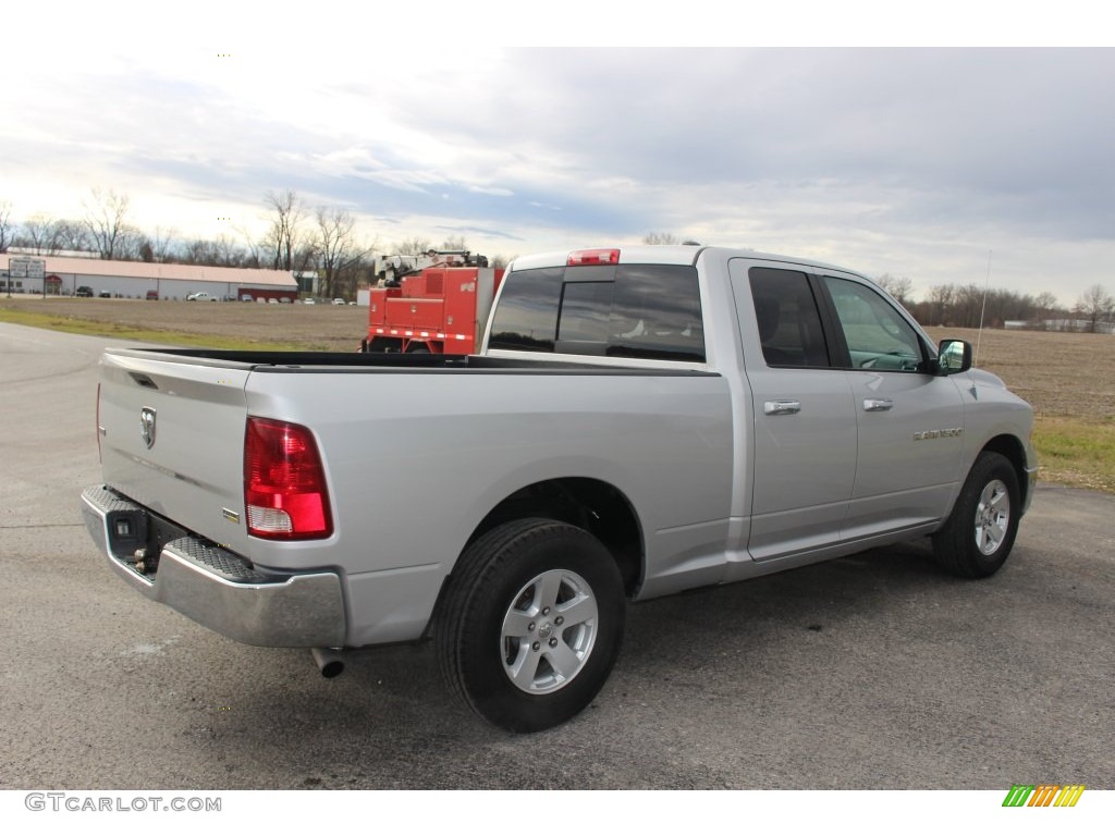 2012 Ram 1500 SLT Quad Cab - Bright Silver Metallic / Dark Slate Gray/Medium Graystone photo #27