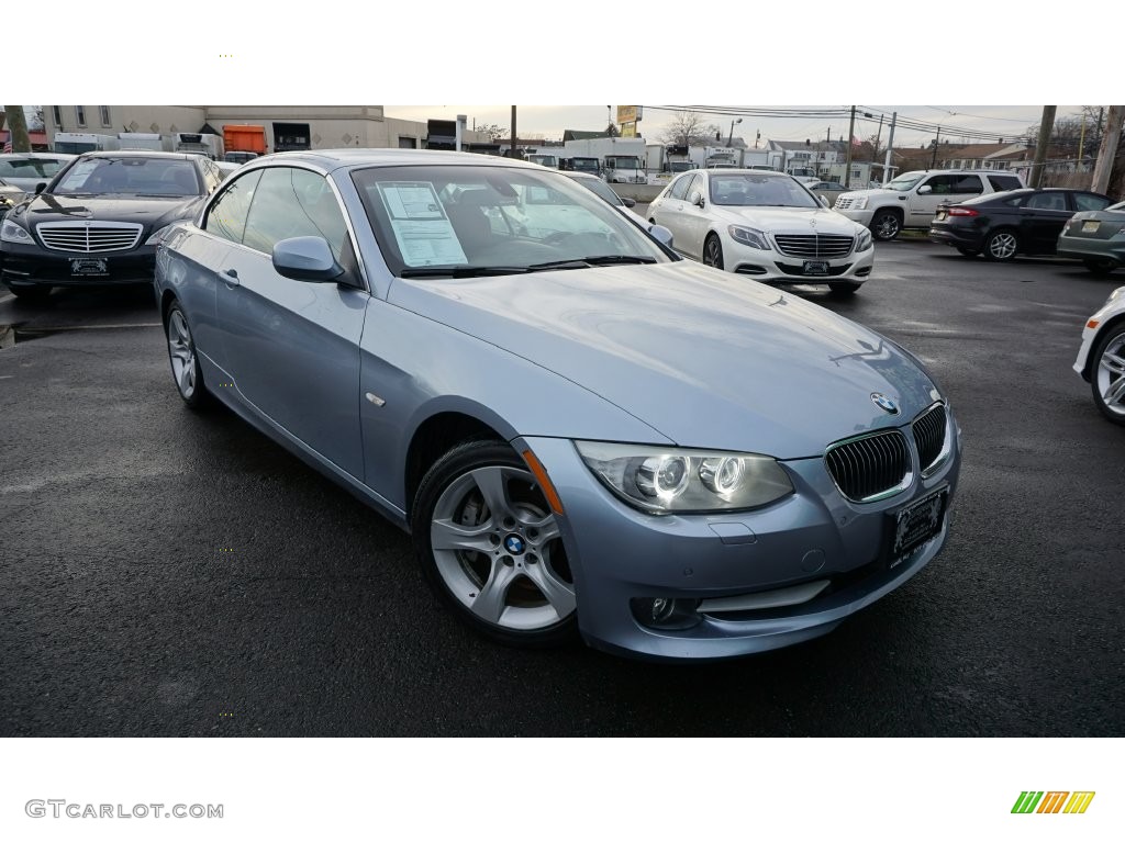 2011 3 Series 335i Convertible - Blue Water Metallic / Coral Red/Black Dakota Leather photo #2