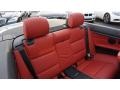 Coral Red/Black Dakota Leather Rear Seat Photo for 2011 BMW 3 Series #109648510