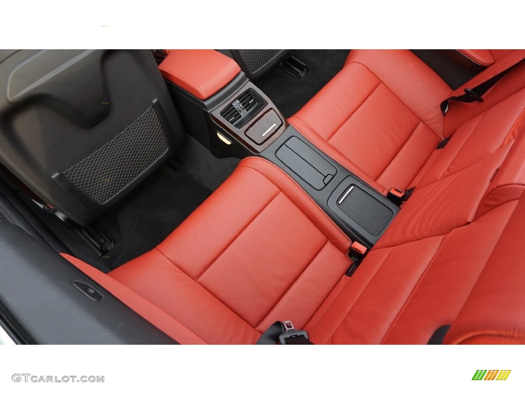 Coral Red/Black Dakota Leather Interior 2011 BMW 3 Series 335i Convertible Photo #109648522